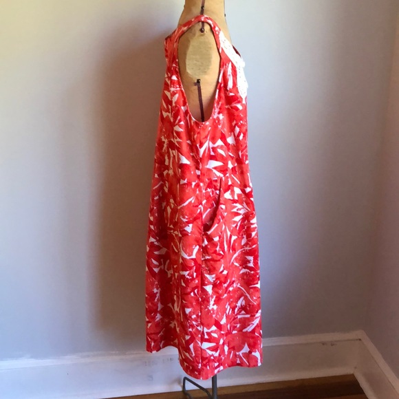 Cato Woman Red Coral Sleeveless Dress LinenRayon - Picture 5 of 15